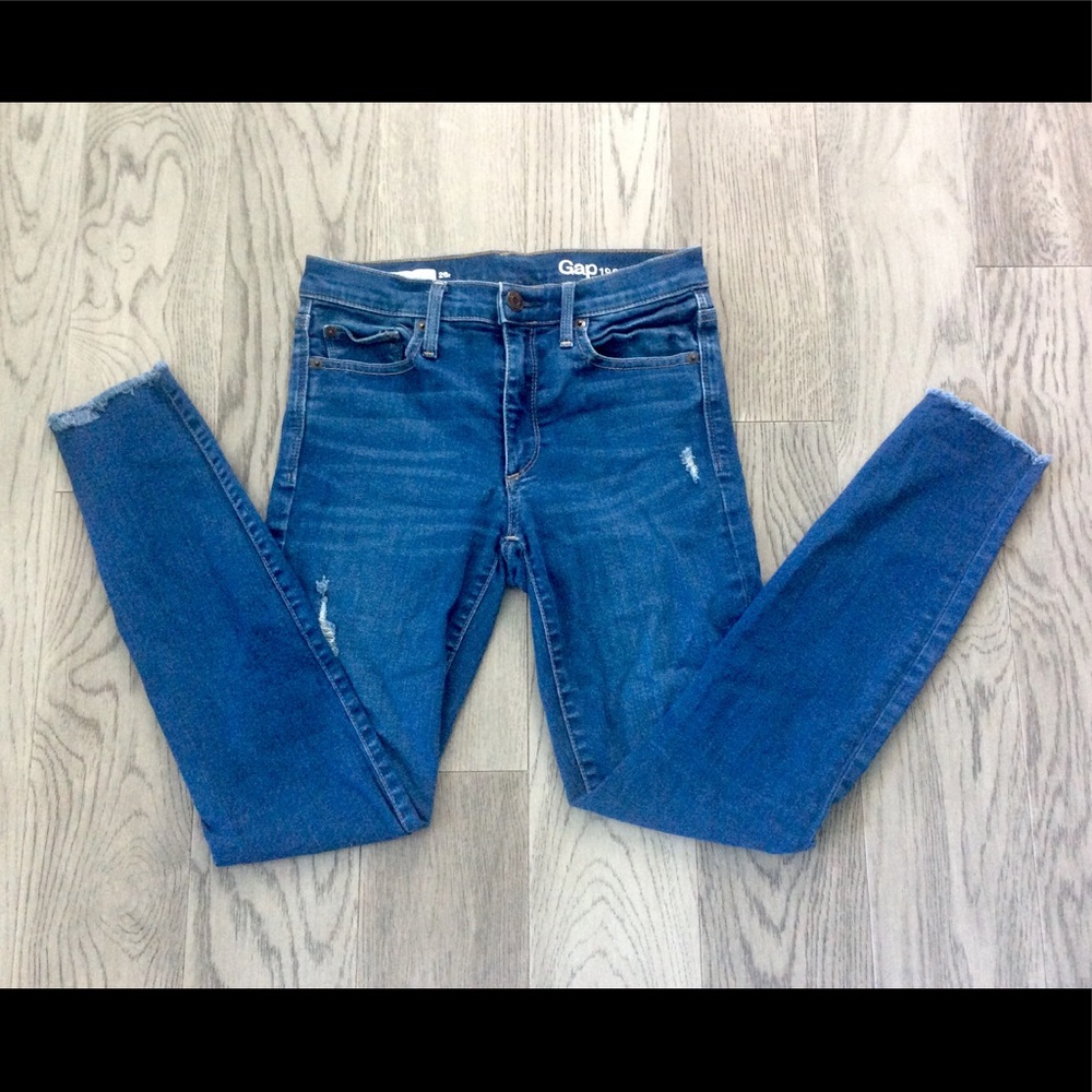 GAP 1969 STRETCH TRUE SKINNY ANKLE JEANS Size 26R